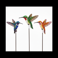 Hummingbird Garden Stake, Asst (Set of 3)