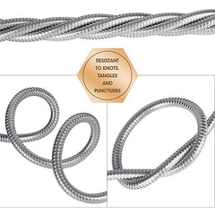 Stainless Steel Garden Hose with Brass Nozzle