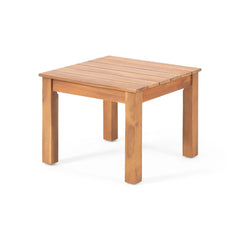 Halcyon Outdoor Side Table With Slat Design