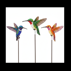 Hummingbird Garden Stake, Asst (Set of 3)