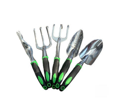 9-Piece Aluminum Gardening Tool Set with Silicone Handles