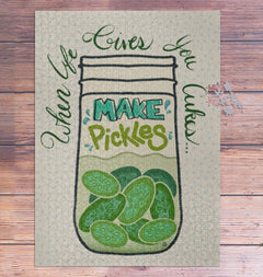 When Life Gives You Cukes...Make Pickles Vertical Puzzle
