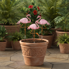 Flamingo Garden Stake, Asst (Set of 3)