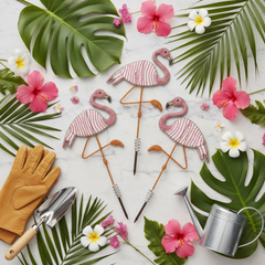 Flamingo Garden Stake, Asst (Set of 3)