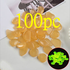 Luminous Stones Fluorescent Aquarium Pebbles Fish Tank Garden Luminous Stones