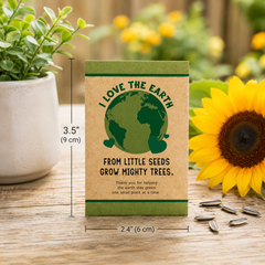Earth Day Seed Packet Favors | I Love the Earth