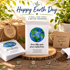 Earth Day Seed Packet Favors - Pack of 25