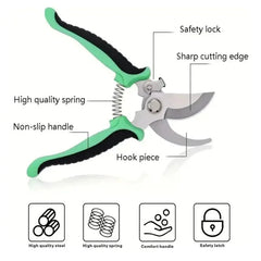 Horticultural Scissors | Bird Beak Pruning Shears for Garden and Fruit Cutting