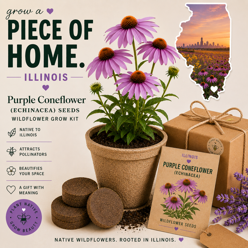 Illinois Purple Coneflower Grow Kit