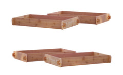 SET OF 2 Timberlane Gardens Easy Raised Garden Bed Kits. Double Deep. Select Cedar. Mortise & Tenon. 2' W x 4' L