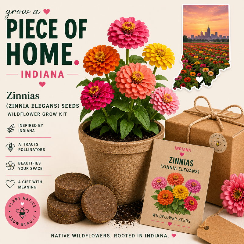 Indiana Zinnia Grow Kit