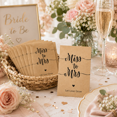 Miss to Mrs Seed Packet Favors – Set of 25