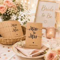 Miss to Mrs Seed Packet Favors – Set of 25