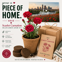Ohio Scarlet Carnation Wildflower Grow Kit
