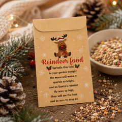 Reindeer Food Birdseed Packets – Christmas Eve Tradition – Santa’s Reindeer Treat