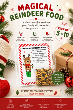 Magical Reindeer Food | Christmas Stocking Stuffer | Pack of 5 or 10