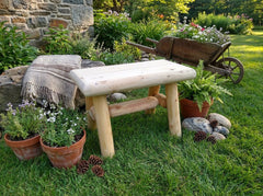 Rustic Wooden Outdoor Garden Bench