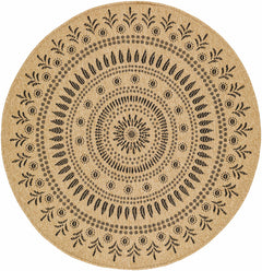 Beata Round Faux Jute Outdoor Rug - Clearance