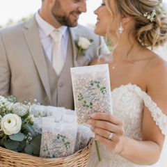Throw Some Love Birdseed Wedding Favors – Pack of 25 Eco-Friendly Wedding Send-Off Packets