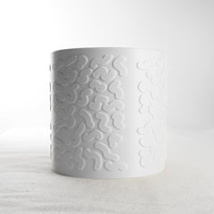 Tiny Squiggle Cheetah Planter Pot, With Drainage & Drip Tray