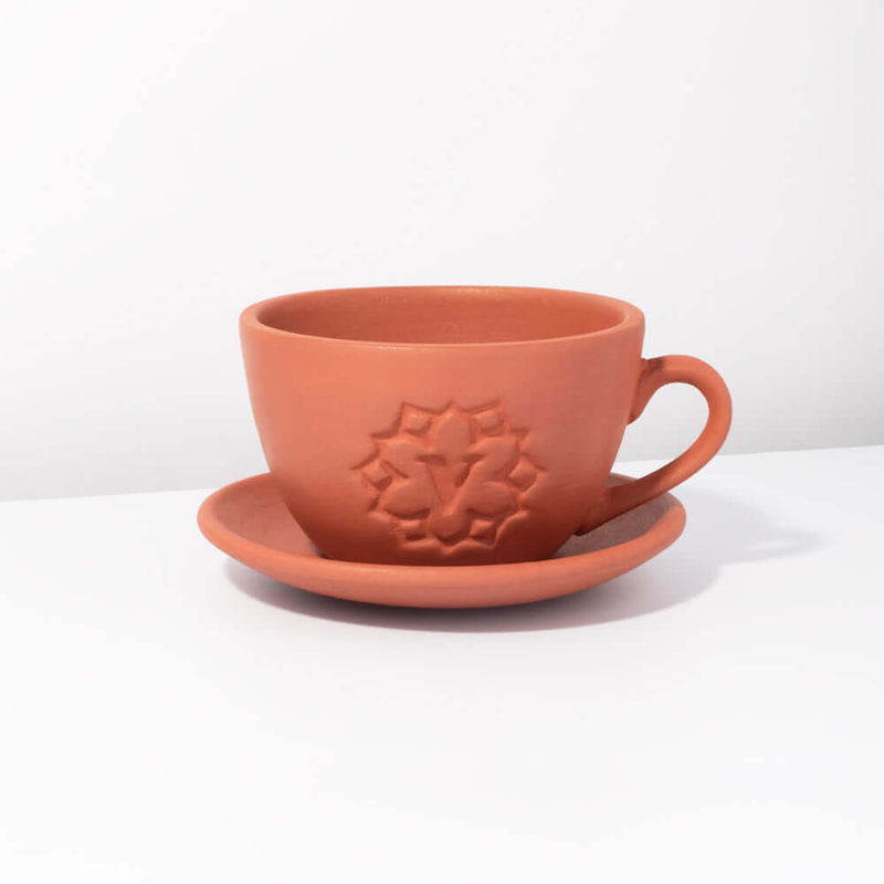 Lyfe Teacup Looking Terracotta  Planter - Empty